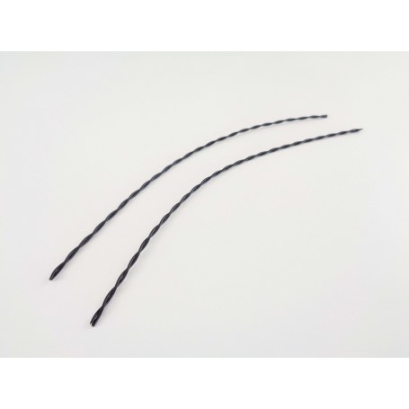 Wires Twisted Black 14 cm (set of 2)