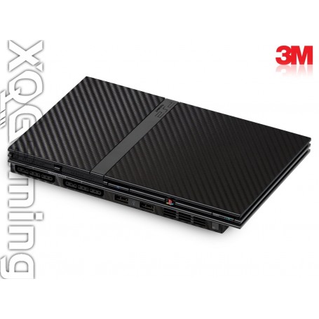 PS2 slim skin Carbon Fiber Black