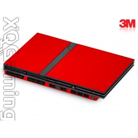 PS2 slim skin Gloss Hotrod Red