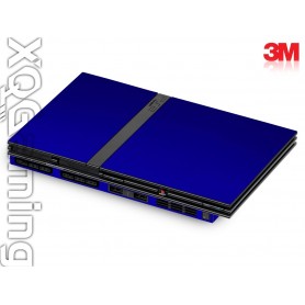 PS2 slim skin Metallic Blue Rapsberry