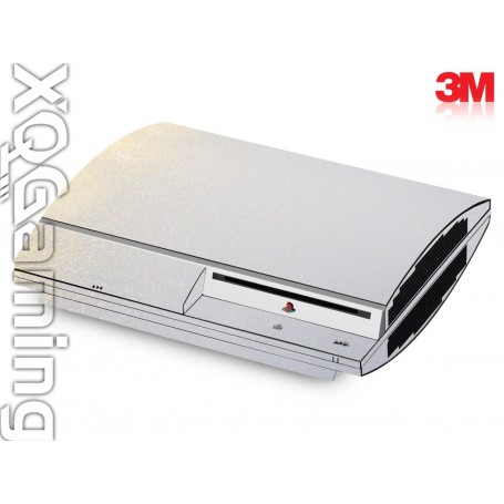 PS3 skin Metallic Wit Goud Sparkle