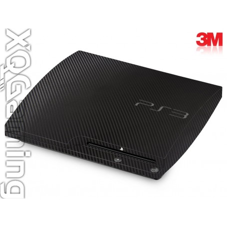 PS3 Slim skin Carbon Fiber Zwart