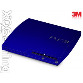 PS3 Slim skin Metallic Blauw Rapsberry