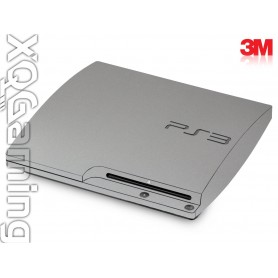 PS3 Slim skin Metallic Sterling Silver