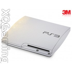 PS3 Slim skin Metallic Wit Goud Sparkle