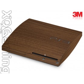 PS3 Slim skin Wood Brown