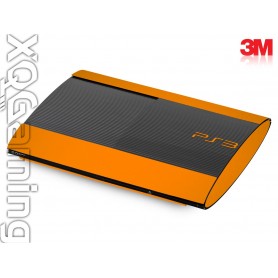 PS3 Super Slim skin Glans Helder Oranje