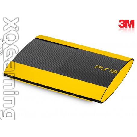 PS3 Super Slim skin Gloss Bright Yellow