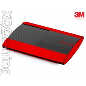 PS3 Super Slim skin Gloss Hotrod Red
