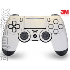 DS4 skin Metallic Wit Goud Sparkle