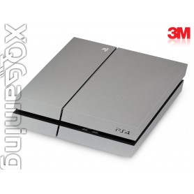 PS4 skin Metallic Sterling Silver
