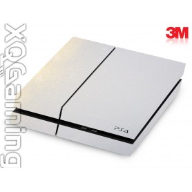 PS4 skin Metallic White Gold Sparkle