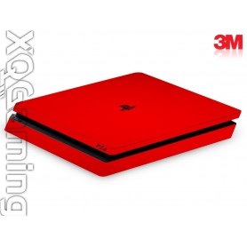 PS4 slim skin Gloss Hotrod Red