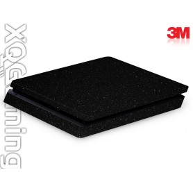 PS4 slim skin Metallic Black Galaxy Sparkle
