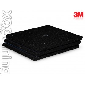 PS4 pro skin Metallic Black Galaxy Sparkle