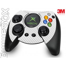 Xbox Duke Controller skin Carbon Fiber White