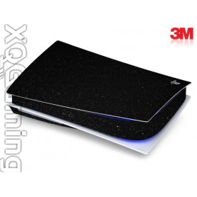 PS5 disc skin Metallic Black Galaxy Sparkle