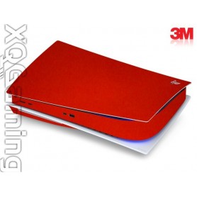 PS5 disc skin Metallic Dragon Fire Red