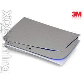 PS5 disc skin Metallic Sterling Silver