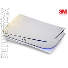 PS5 disc skin Metallic White Gold Sparkle