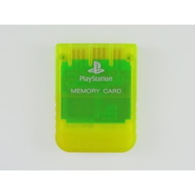 PS1 memory card yellow 1MB SCPH-1020 Model S