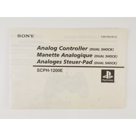 PS1 DualShock SCPH-1200E handleiding