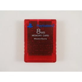 Sony PS2 memory kaart 8MB Rood