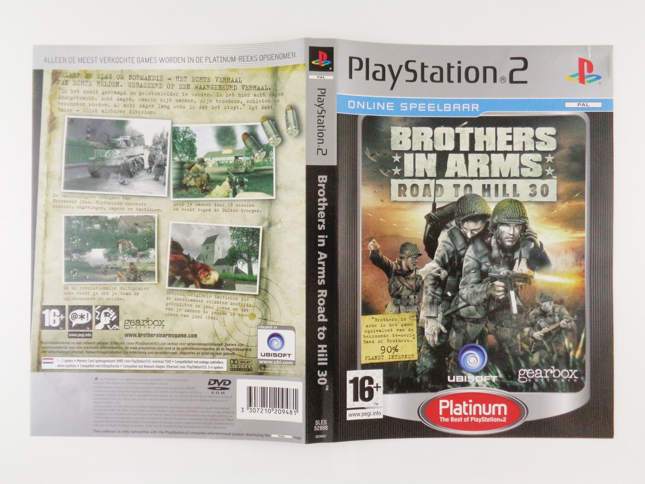 Brothers in Arms Road to Hill 30 (platinum) (box art)