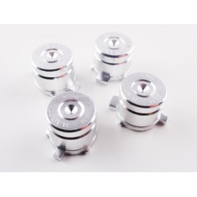 Aluminum Bullet Buttons Silver