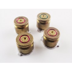 9mm Bullet Buttons Goud