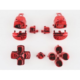 DS4 Buttons Chrome Red (Gen 4,5 V2)