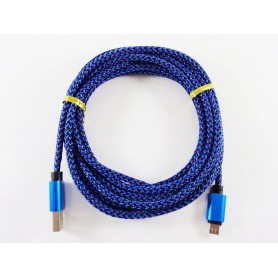 Dualshock 4 USB cable dark Blue 3m