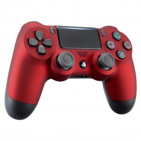 Dualshock 4 V2 Fluweel Rood (soft touch)