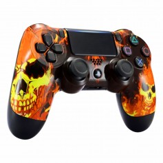 Dualshock 4 V2 Fire Skulls