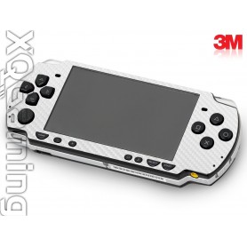 PSP 2000 skin Carbon Fiber White