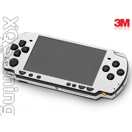 PSP 2000 skin Carbon Fiber White