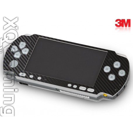 PSP 3000 skin Carbon Fiber Zwart