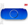 PSP 3000 skin Metallic Blauw Fire