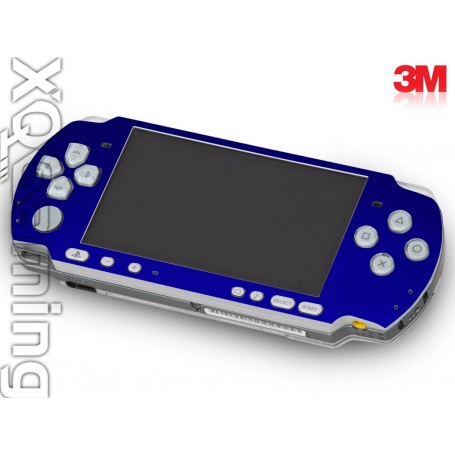 PSP 3000 skin Metallic Blauw Rapsberry