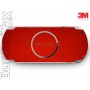 PSP 3000 skin Metallic Dragon Fire Red