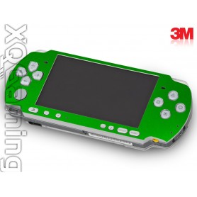 PSP 3000 skin Metallic Green Envy
