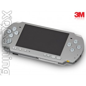 PSP 3000 skin Metallic Sterling Silver