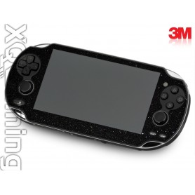 PS Vita Skin Metallic Black Galaxy Sparkle