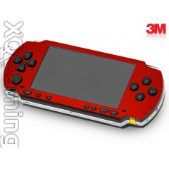 PSP 1000 skin Metallic Dragon Fire Red