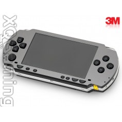 PSP 1000 skin Metallic Sterling Silver