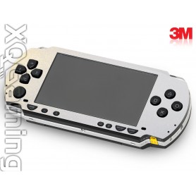 PSP 1000 skin Metallic White Gold Sparkle