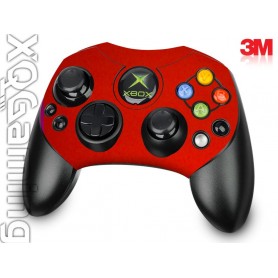 Xbox S Controller skin Metallic Dragon Fire Red