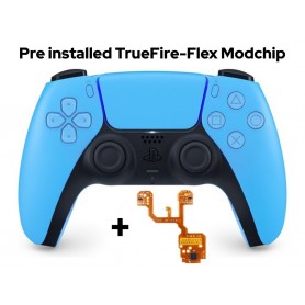 DualSense Blauw + Pre Installed TrueFire-Flex