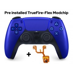 DualSense Cobalt Blauw + Pre Installed TrueFire-Flex