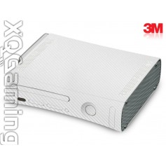 Xbox 360 skin Carbon Fiber White